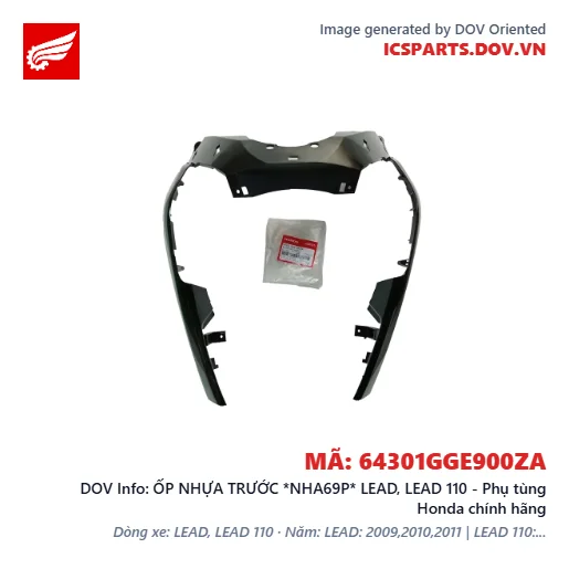 ỐP NHỰA TRƯỚC *NHA69P* LEAD, LEAD 110 - Phụ tùng Honda chính hãng