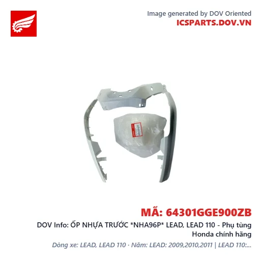 ỐP NHỰA TRƯỚC *NHA96P* LEAD, LEAD 110 - Phụ tùng Honda chính hãng