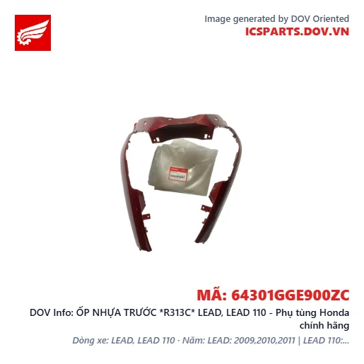 ỐP NHỰA TRƯỚC *R313C* LEAD, LEAD 110 - Phụ tùng Honda chính hãng