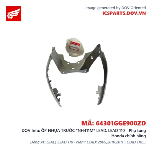 ỐP NHỰA TRƯỚC *NH411M* LEAD, LEAD 110 - Phụ tùng Honda chính hãng