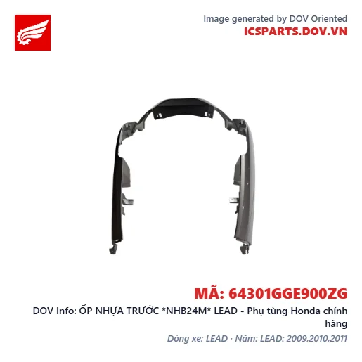 ỐP NHỰA TRƯỚC *NHB24M* LEAD - Phụ tùng Honda chính hãng