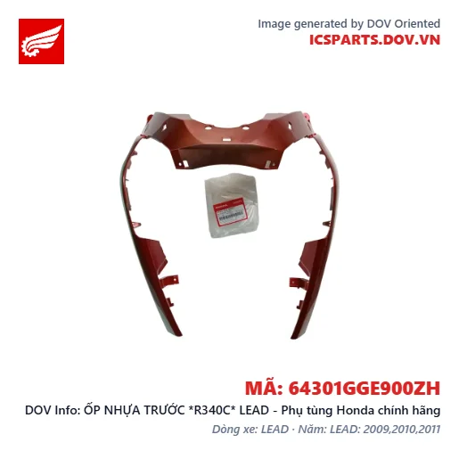 ỐP NHỰA TRƯỚC *R340C* LEAD - Phụ tùng Honda chính hãng