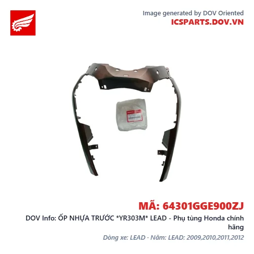 ỐP NHỰA TRƯỚC *YR303M* LEAD - Phụ tùng Honda chính hãng
