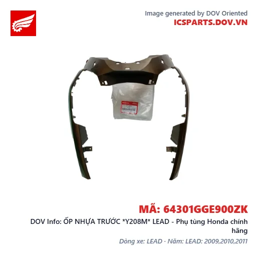 ỐP NHỰA TRƯỚC *Y208M* LEAD - Phụ tùng Honda chính hãng