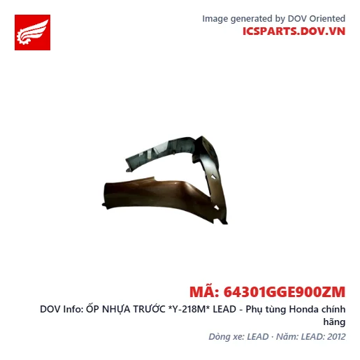ỐP NHỰA TRƯỚC *Y-218M* LEAD - Phụ tùng Honda chính hãng