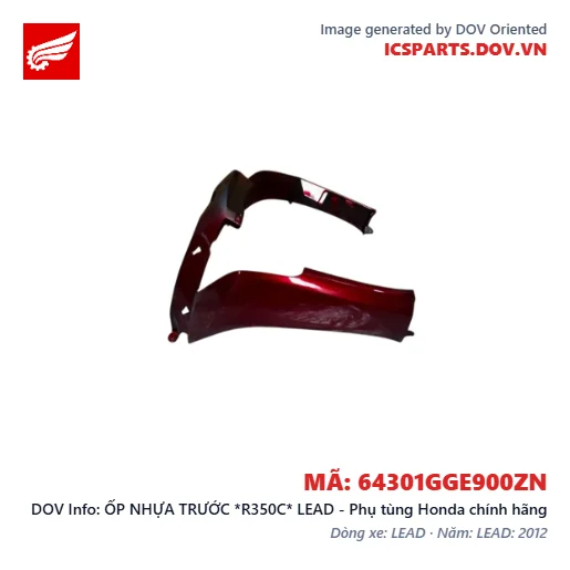 ỐP NHỰA TRƯỚC *R350C* LEAD - Phụ tùng Honda chính hãng