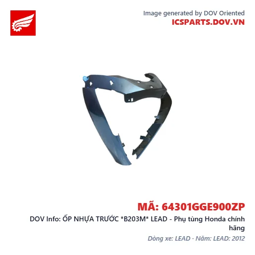 ỐP NHỰA TRƯỚC *B203M* LEAD - Phụ tùng Honda chính hãng