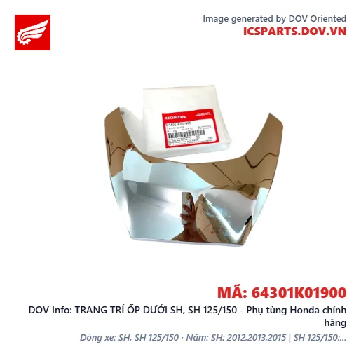 TRANG TRÍ ỐP DƯỚI SH, SH 125/150 - Phụ tùng Honda chính hãng