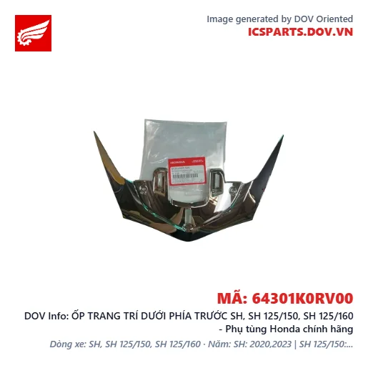 ỐP TRANG TRÍ DƯỚI PHÍA TRƯỚC SH, SH 125/150, SH 125/160 - Phụ tùng Honda chính hãng