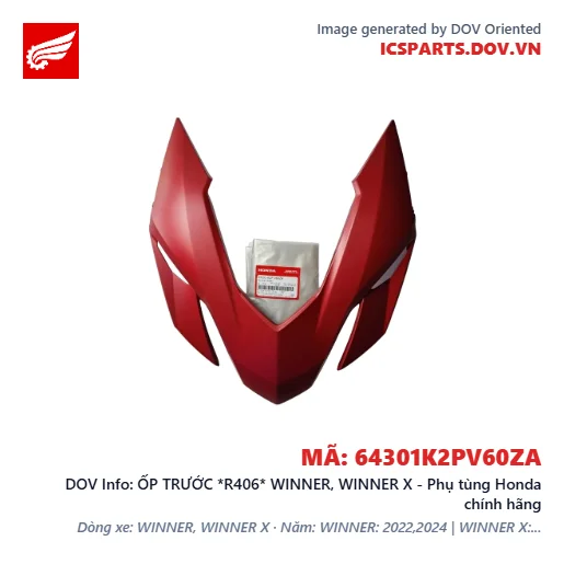 ỐP TRƯỚC *R406* WINNER, WINNER X - Phụ tùng Honda chính hãng