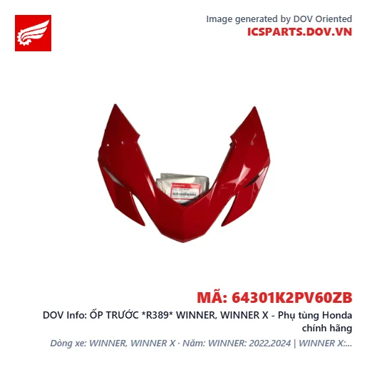 ỐP TRƯỚC *R389* WINNER, WINNER X - Phụ tùng Honda chính hãng