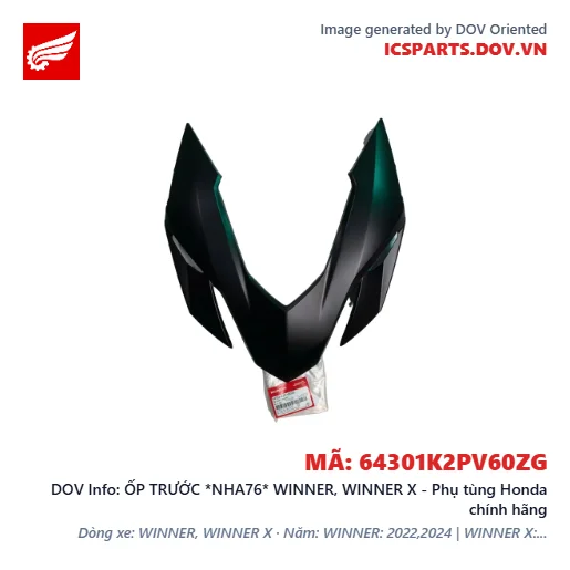 ỐP TRƯỚC *NHA76* WINNER, WINNER X - Phụ tùng Honda chính hãng