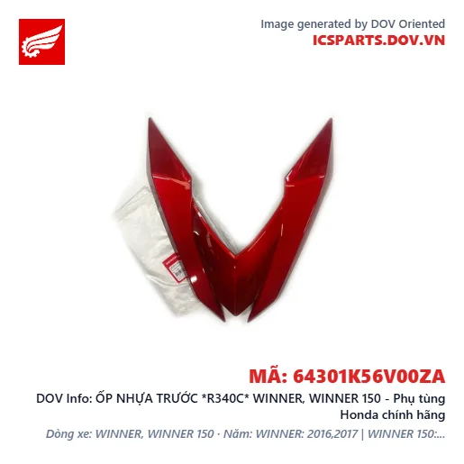 ỐP NHỰA TRƯỚC *R340C* WINNER, WINNER 150 - Phụ tùng Honda chính hãng