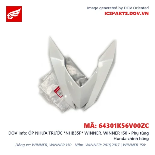 ỐP NHỰA TRƯỚC *NHB35P* WINNER, WINNER 150 - Phụ tùng Honda chính hãng