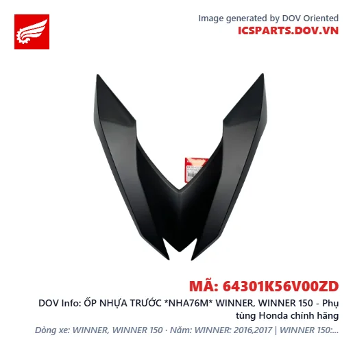 ỐP NHỰA TRƯỚC *NHA76M* WINNER, WINNER 150 - Phụ tùng Honda chính hãng