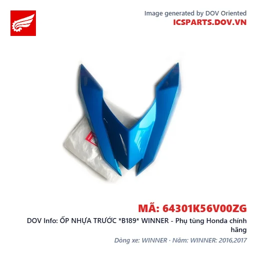 ỐP NHỰA TRƯỚC *B189* WINNER - Phụ tùng Honda chính hãng