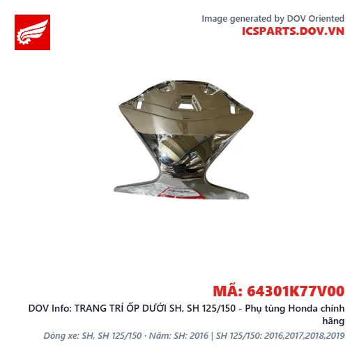 TRANG TRÍ ỐP DƯỚI SH, SH 125/150 - Phụ tùng Honda chính hãng