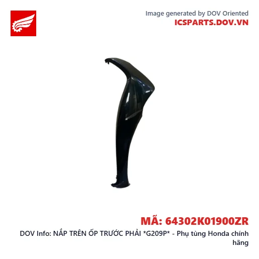 NẮP TRÊN ỐP TRƯỚC PHẢI *G209P* - Phụ tùng Honda chính hãng