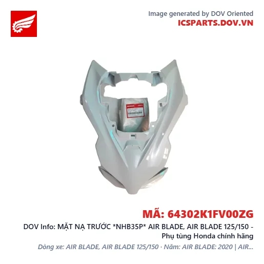 MẶT NẠ TRƯỚC *NHB35P* AIR BLADE, AIR BLADE 125/150 - Phụ tùng Honda chính hãng