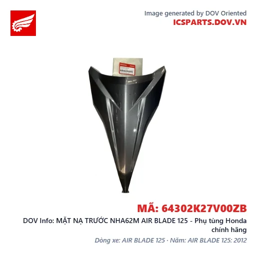 MẶT NẠ TRƯỚC NHA62M AIR BLADE 125 - Phụ tùng Honda chính hãng
