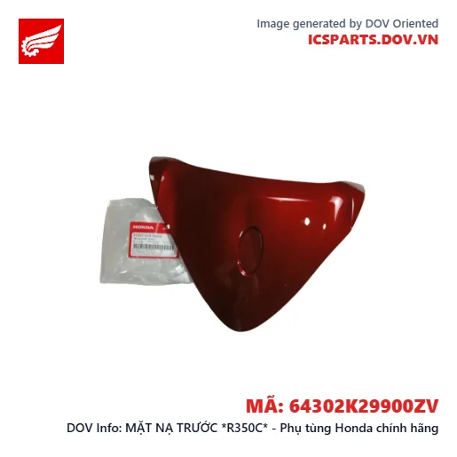MẶT NẠ TRƯỚC *R350C* - Phụ tùng Honda chính hãng