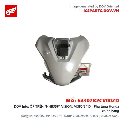 ỐP TRÊN *NHB35P* VISION, VISION 110 - Phụ tùng Honda chính hãng