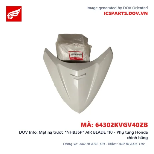 Mặt nạ trước *NHB35P* AIR BLADE 110 - Phụ tùng Honda chính hãng