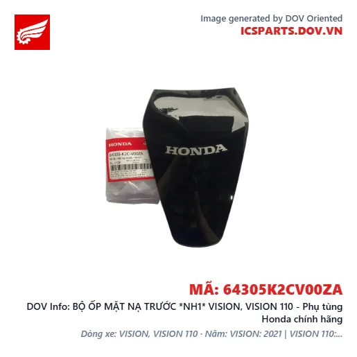 BỘ ỐP MẶT NẠ TRƯỚC *NH1* VISION, VISION 110 - Phụ tùng Honda chính hãng