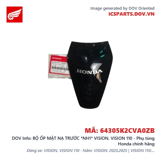 BỘ ỐP MẶT NẠ TRƯỚC *NH1* VISION, VISION 110 - Phụ tùng Honda chính hãng