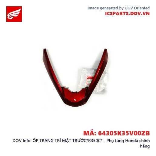 ỐP TRANG TRÍ MẶT TRƯỚC*R350C* - Phụ tùng Honda chính hãng