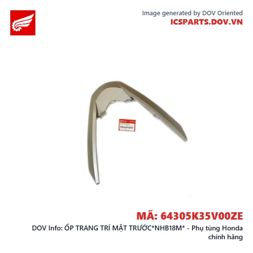 ỐP TRANG TRÍ MẶT TRƯỚC*NHB18M* - Phụ tùng Honda chính hãng