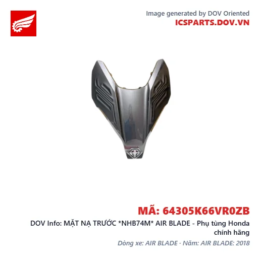 MẶT NẠ TRƯỚC *NHB74M* AIR BLADE - Phụ tùng Honda chính hãng