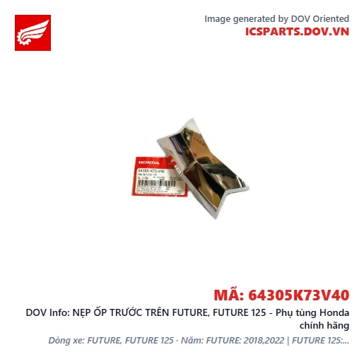 NẸP ỐP TRƯỚC TRÊN FUTURE, FUTURE 125 - Phụ tùng Honda chính hãng