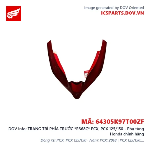 TRANG TRÍ PHÍA TRƯỚC *R368C* PCX, PCX 125/150 - Phụ tùng Honda chính hãng
