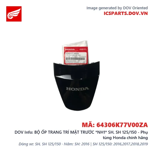 BỘ ỐP TRANG TRÍ MẶT TRƯỚC *NH1* SH, SH 125/150 - Phụ tùng Honda chính hãng
