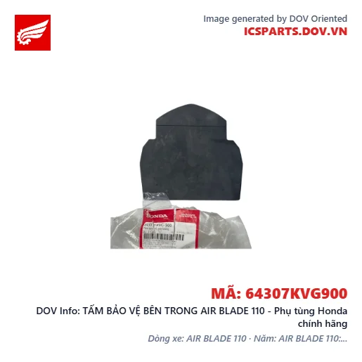TẤM BẢO VỆ BÊN TRONG AIR BLADE 110 - Phụ tùng Honda chính hãng