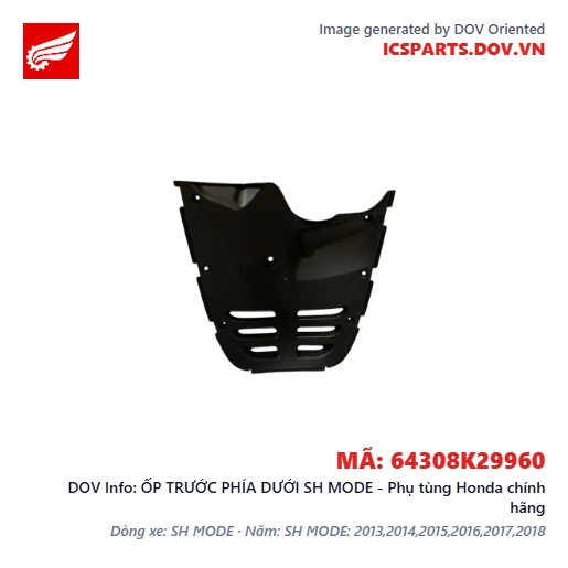 ỐP TRƯỚC PHÍA DƯỚI SH MODE - Phụ tùng Honda chính hãng
