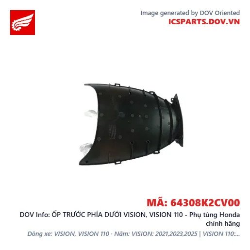 ỐP TRƯỚC PHÍA DƯỚI VISION, VISION 110 - Phụ tùng Honda chính hãng