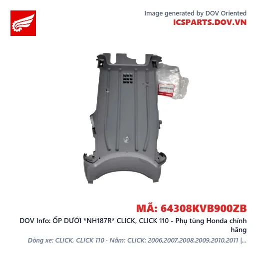 ỐP DƯỚI *NH187R* CLICK, CLICK 110 - Phụ tùng Honda chính hãng
