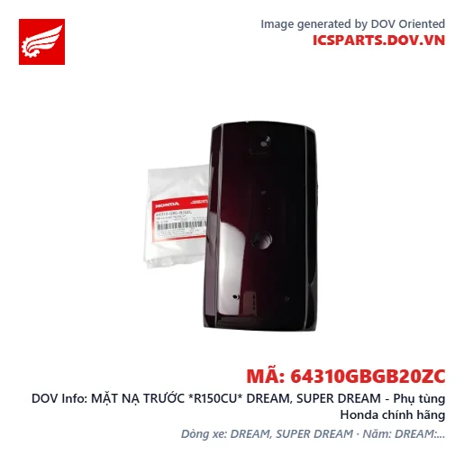 MẶT NẠ TRƯỚC *R150CU* DREAM, SUPER DREAM - Phụ tùng Honda chính hãng