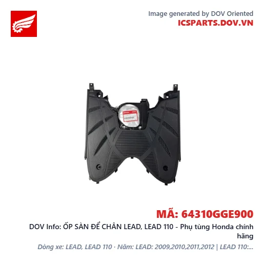 ỐP SÀN ĐỂ CHÂN LEAD, LEAD 110 - Phụ tùng Honda chính hãng