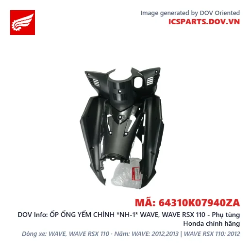 ỐP ỐNG YẾM CHÍNH *NH-1* WAVE, WAVE RSX 110 - Phụ tùng Honda chính hãng