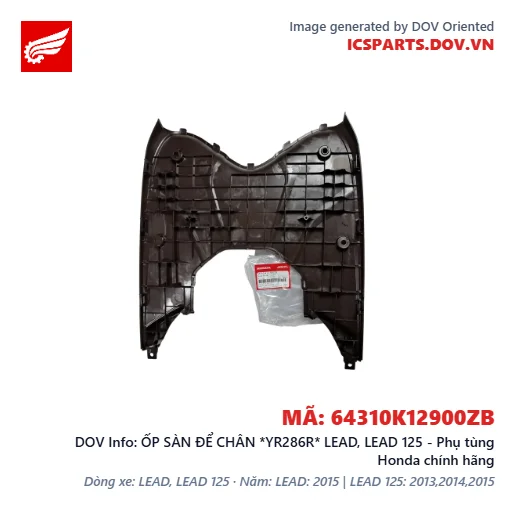 ỐP SÀN ĐỂ CHÂN *YR286R* LEAD, LEAD 125 - Phụ tùng Honda chính hãng