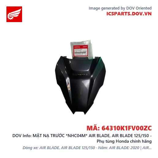 MẶT NẠ TRƯỚC *NHC04M* AIR BLADE, AIR BLADE 125/150 - Phụ tùng Honda chính hãng