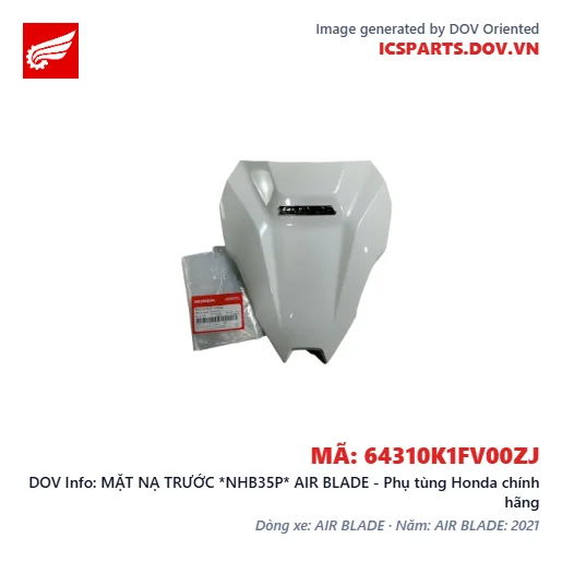 MẶT NẠ TRƯỚC *NHB35P* AIR BLADE - Phụ tùng Honda chính hãng