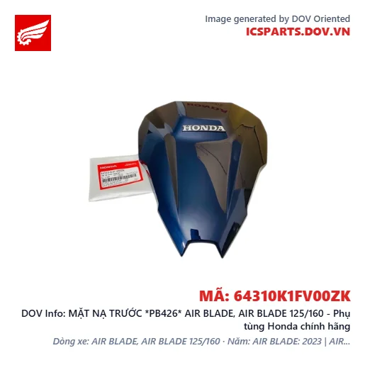 MẶT NẠ TRƯỚC *PB426* AIR BLADE, AIR BLADE 125/160 - Phụ tùng Honda chính hãng