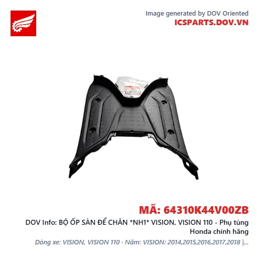 BỘ ỐP SÀN ĐỂ CHÂN *NH1* VISION, VISION 110 - Phụ tùng Honda chính hãng
