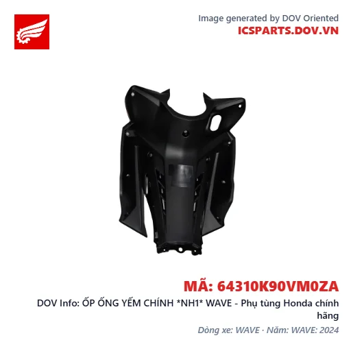 ỐP ỐNG YẾM CHÍNH *NH1* WAVE - Phụ tùng Honda chính hãng