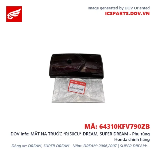 MẶT NẠ TRƯỚC *R150CU* DREAM, SUPER DREAM - Phụ tùng Honda chính hãng