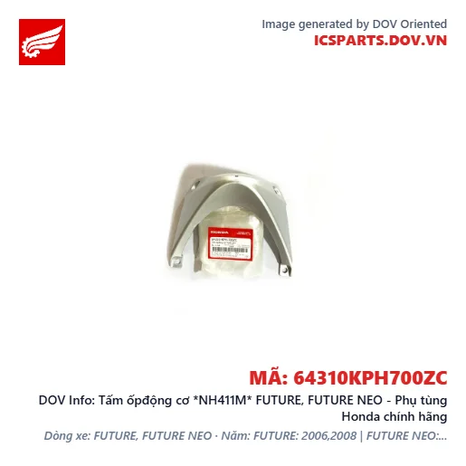 Tấm ốpđộng cơ *NH411M* FUTURE, FUTURE NEO - Phụ tùng Honda chính hãng